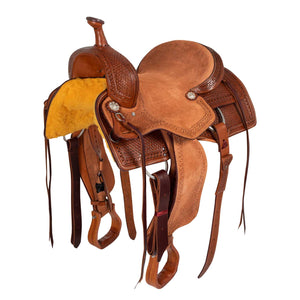 McBryan working cow saddle basket tooling MBH08003