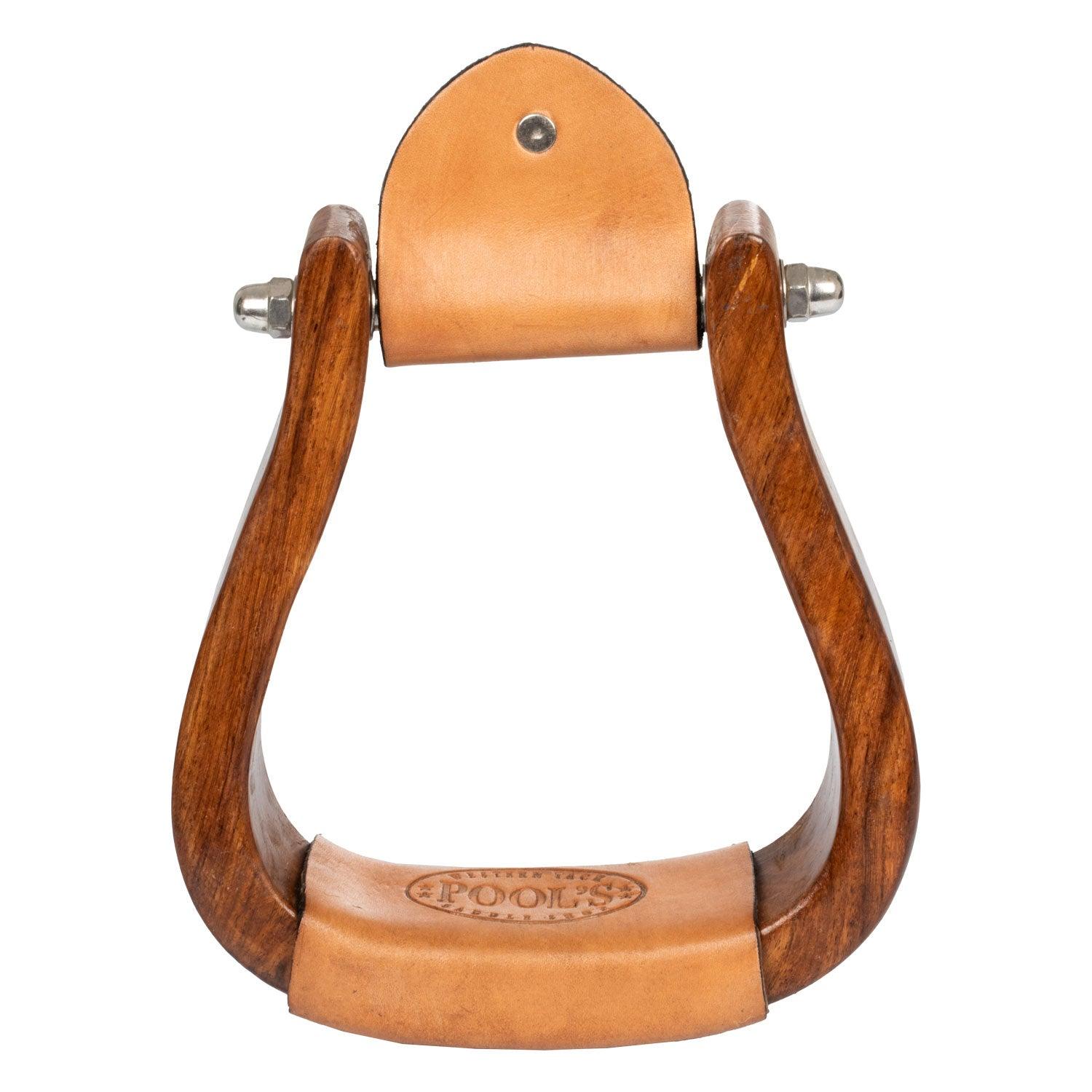 Pool's ys standard wood western stirrups