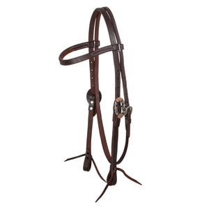 Lakota western fancy german silver buckels bridle