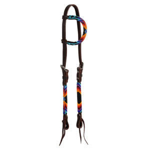 Pool'sserape beaded oiled western one ear bridle