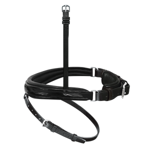 Passier anatomically formed caveson special with patent leather trim and flash strap