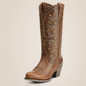 Ariat desert holly almond toe western boot for ladies