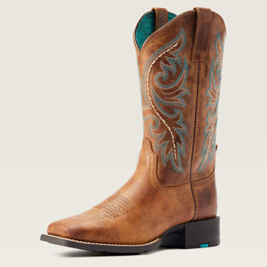 Ariat round up back zip western boot for ladies