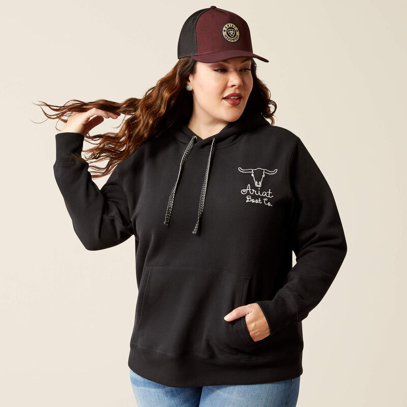 Ariat steer stitch hoodie for ladies