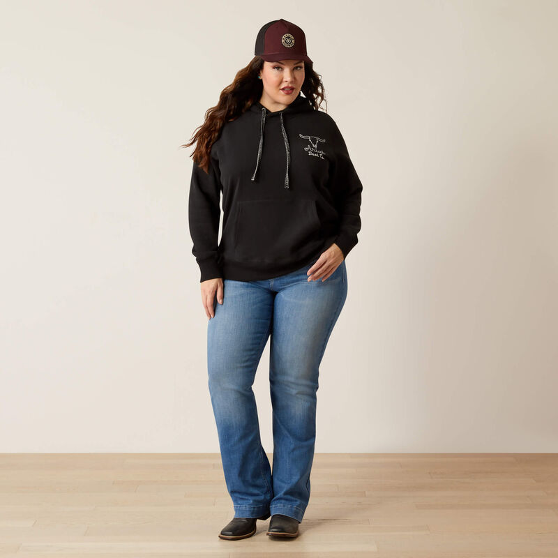 Ariat steer stitch hoodie for ladies