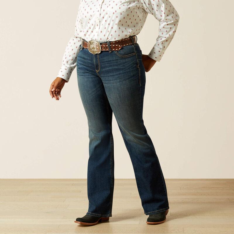 Ariat mid rise sonia boot cut jean for ladies