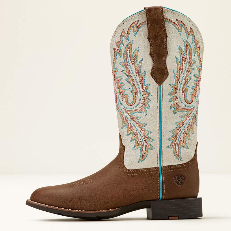 Ariat round up W toe western boot for ladies