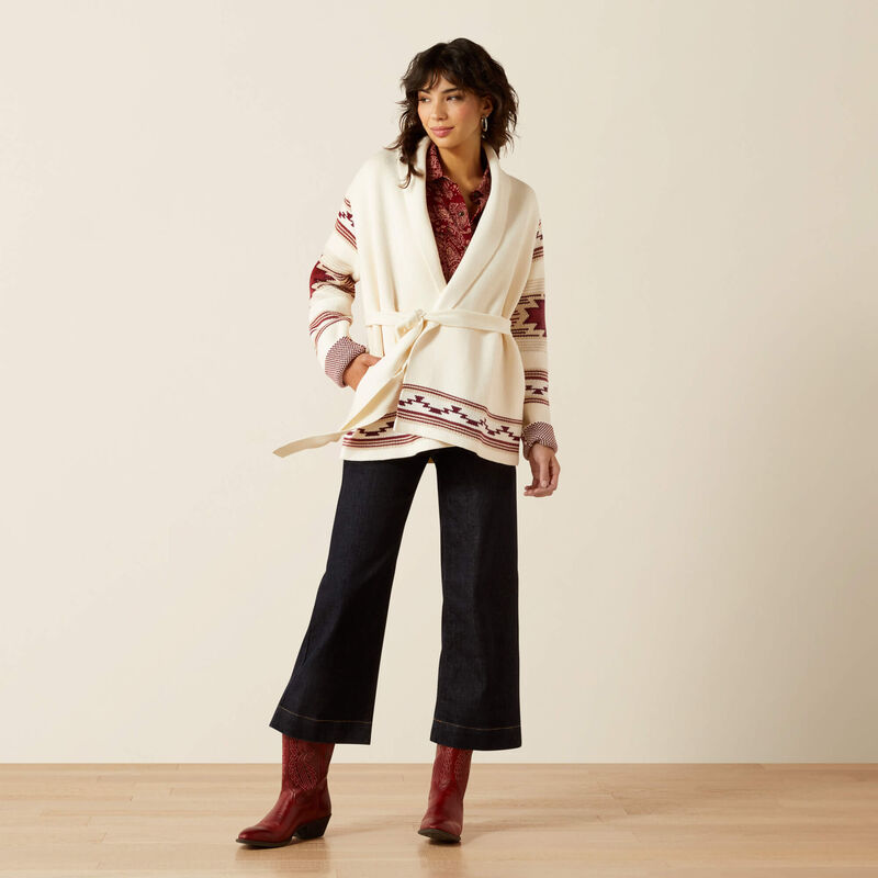 Ariat westward wrap sweater for ladies