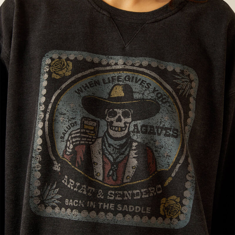 Ariat oversize sendero when life gives you agaves sweatshirt