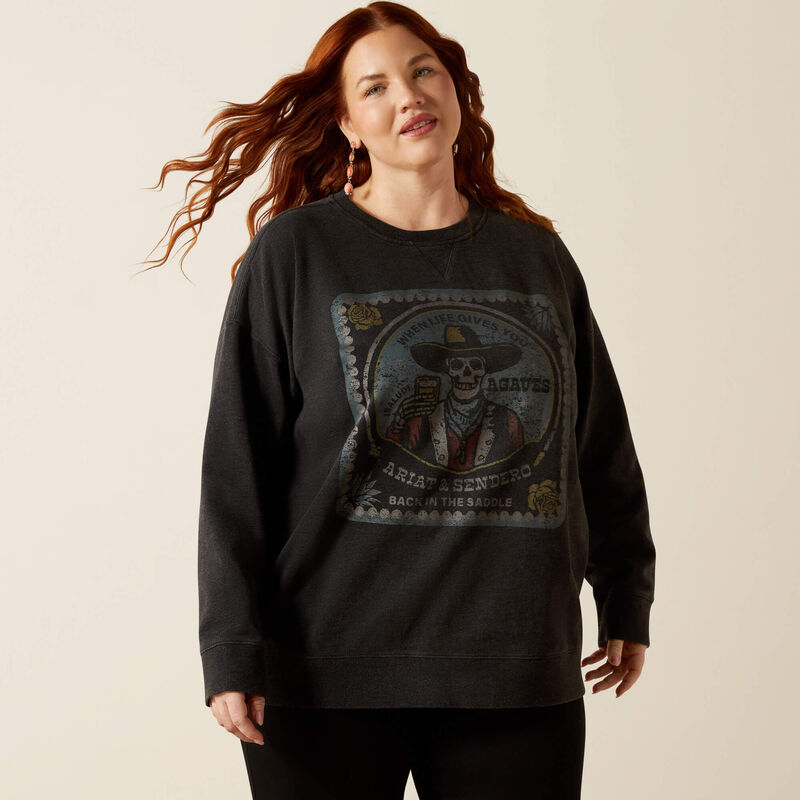 Ariat oversize sendero when life gives you agaves sweatshirt