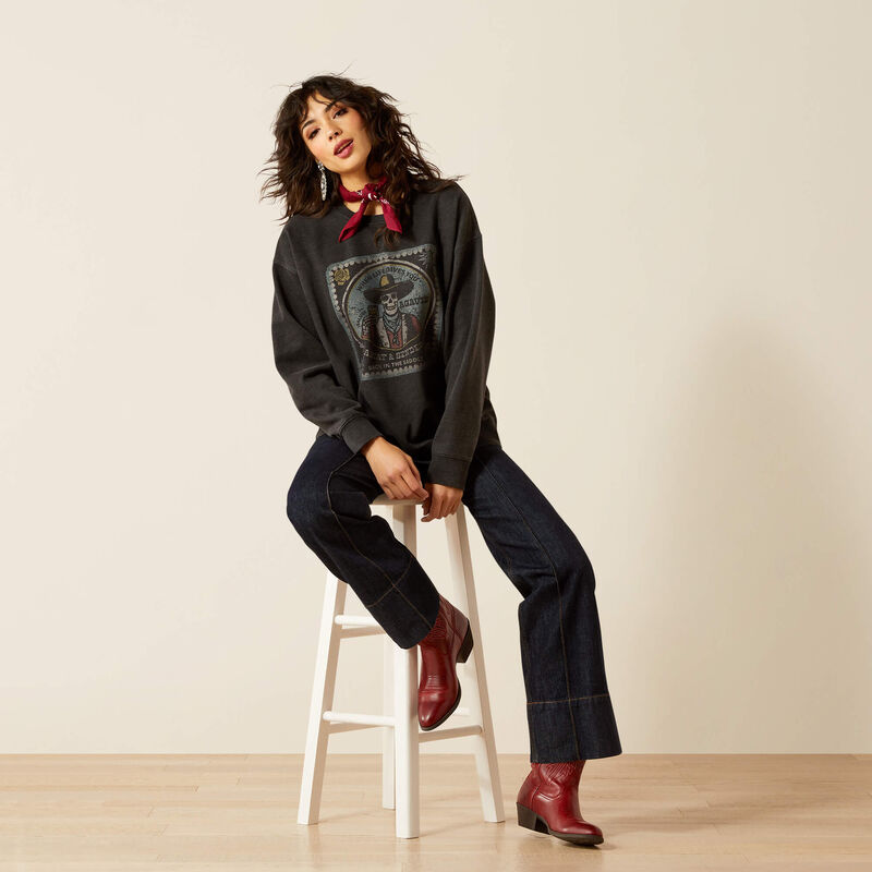 Ariat oversize sendero when life gives you agaves sweatshirt