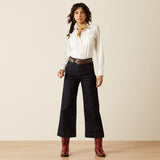 Ariat ultra high rise countryside wide leg jean for ladies