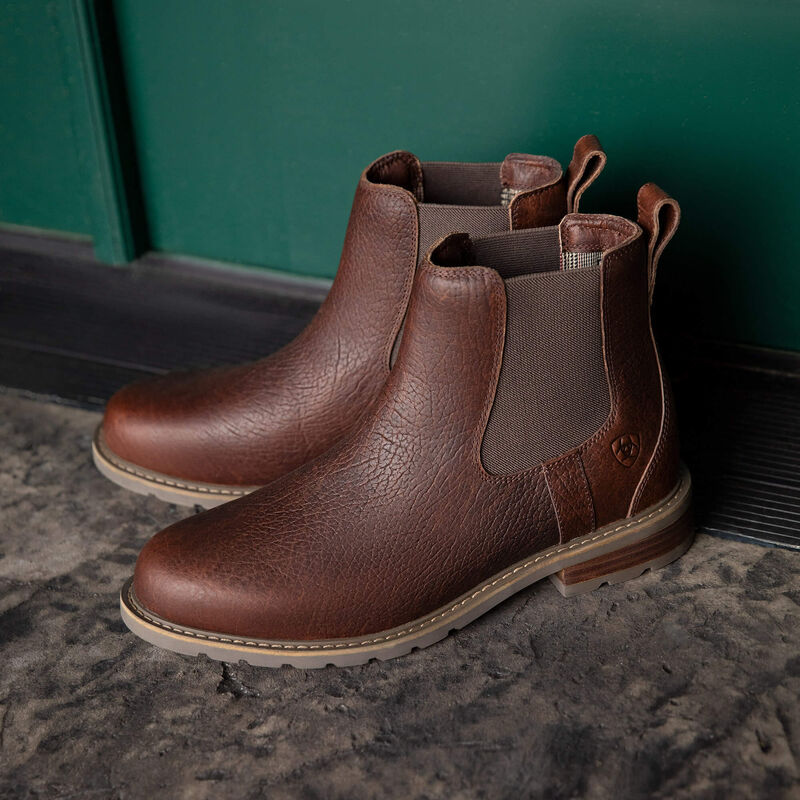 Ariat wexford bison chelsea boot for men
