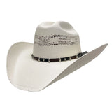 American hat makers Montana | Mens Straw Cowboy Hat with Western Hat Band