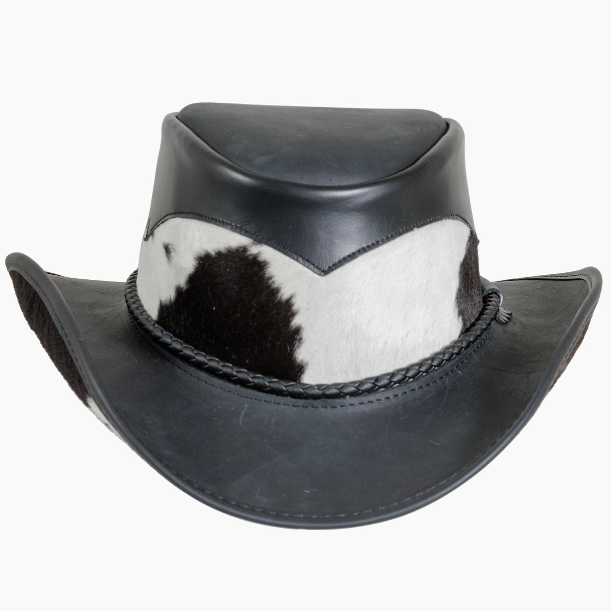 American hat makers Pinto | Leather Cowboy Hat with Calf Accents