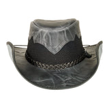 American hat makers Stampede | Cowhide Leather Cowboy Hat with Mesh Sides