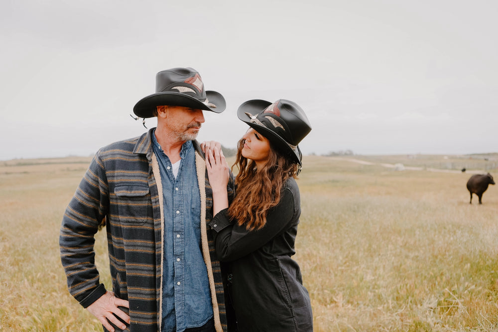 American hat makers Storm | Leather and Rattlesnake Cowboy Hat