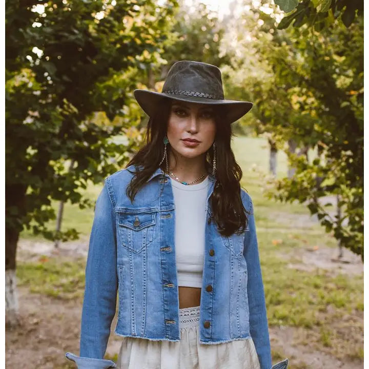 American hat makers Crusher | Crushable Leather Outback Hat