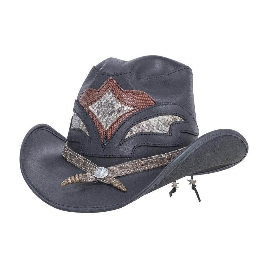American hat makers Storm | Leather and Rattlesnake Cowboy Hat