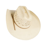 American hat makers Cal |  Vented Crown Woven Bangora Straw Cowboy Hat