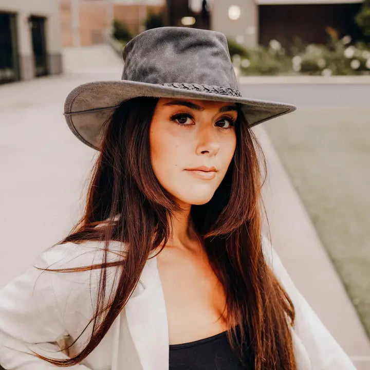 American hat makers Crusher | Crushable Leather Outback Hat