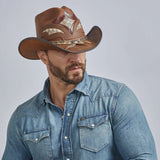 American hat makers Storm | Leather and Rattlesnake Cowboy Hat
