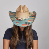 American hat makers Cassius | Womens Straw Cowgirl Hat