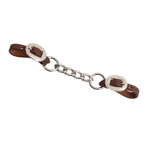 Lakota curb strap nickle fitting