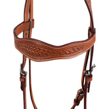 McBryan western headstall basket tooling MBH01001