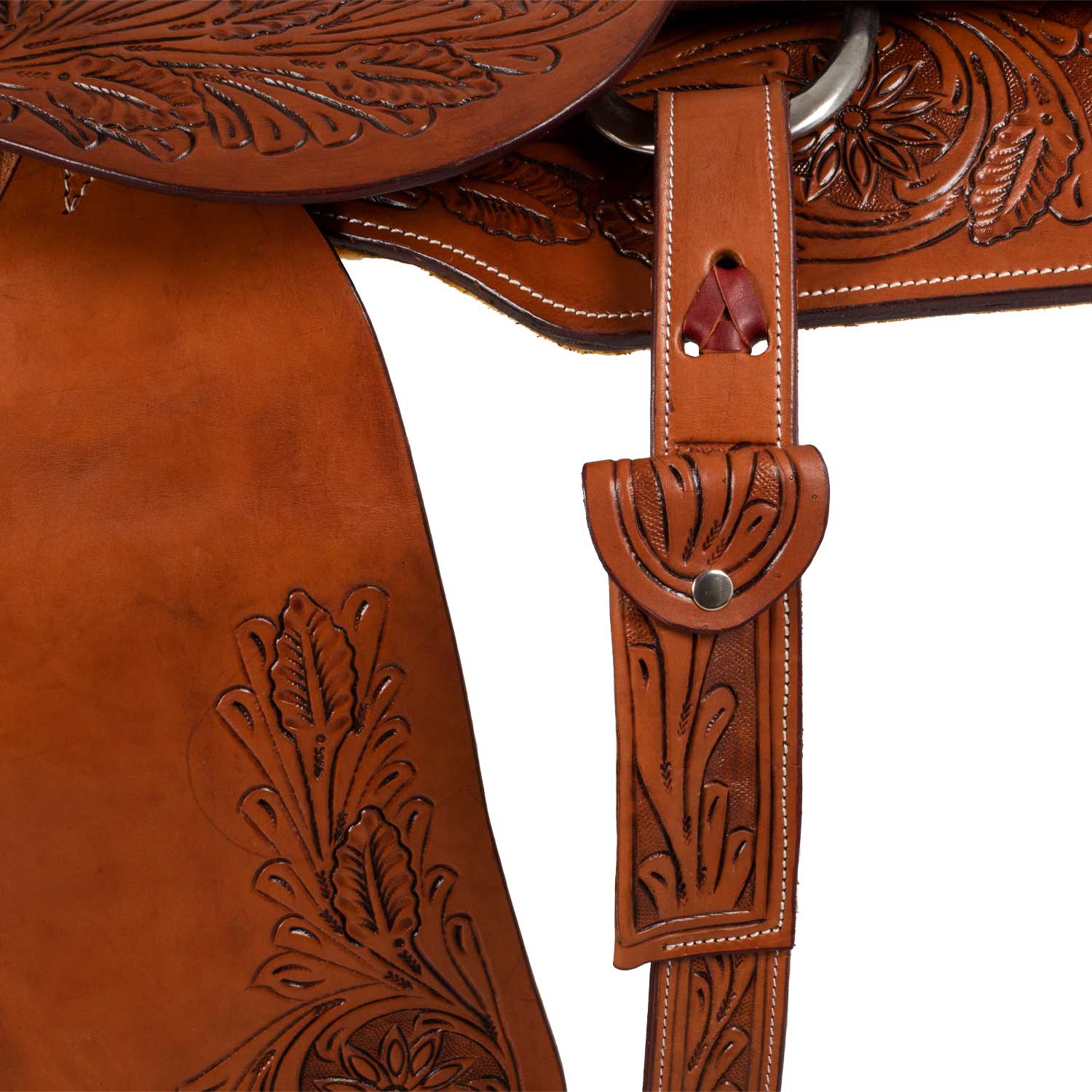 McBryan team penning western wade saddle flower tooling MBH08002