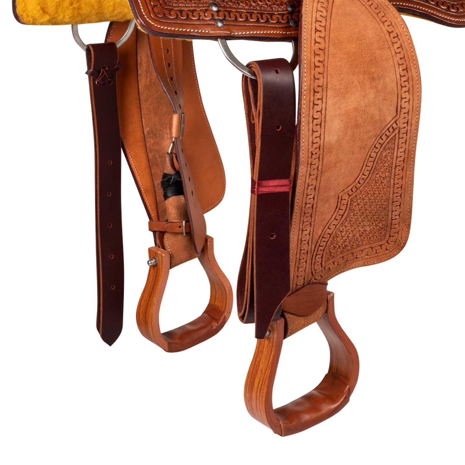 McBryan working cow saddle basket tooling MBH08003