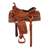 McBryan working ranch saddle classic flower  tooling MBH08008