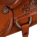 McBryan working ranch saddle pro flower  tooling MBH08009