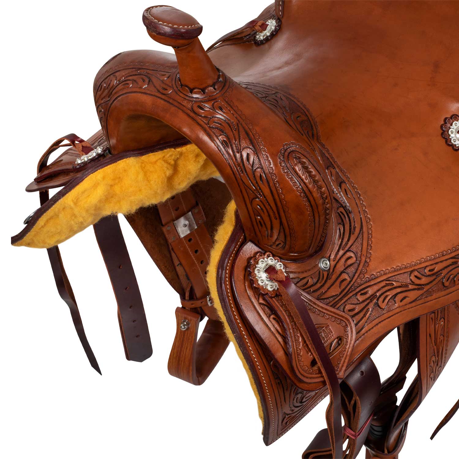 McBryan border stamp team penning saddle MBH08012