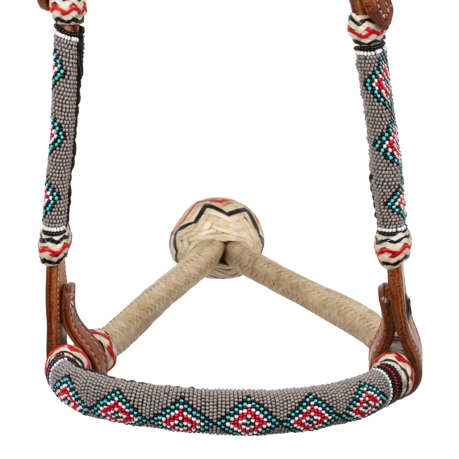 Pool's sand pearls bosal set with cotoon mecate reins
