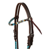 Pool's nanajo sky beaded oiled western bridle