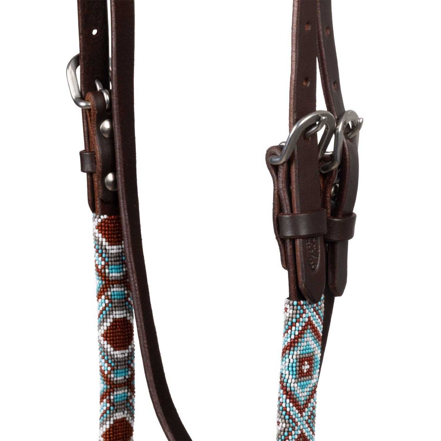 Pool's diamonds beaded oiled western bridle