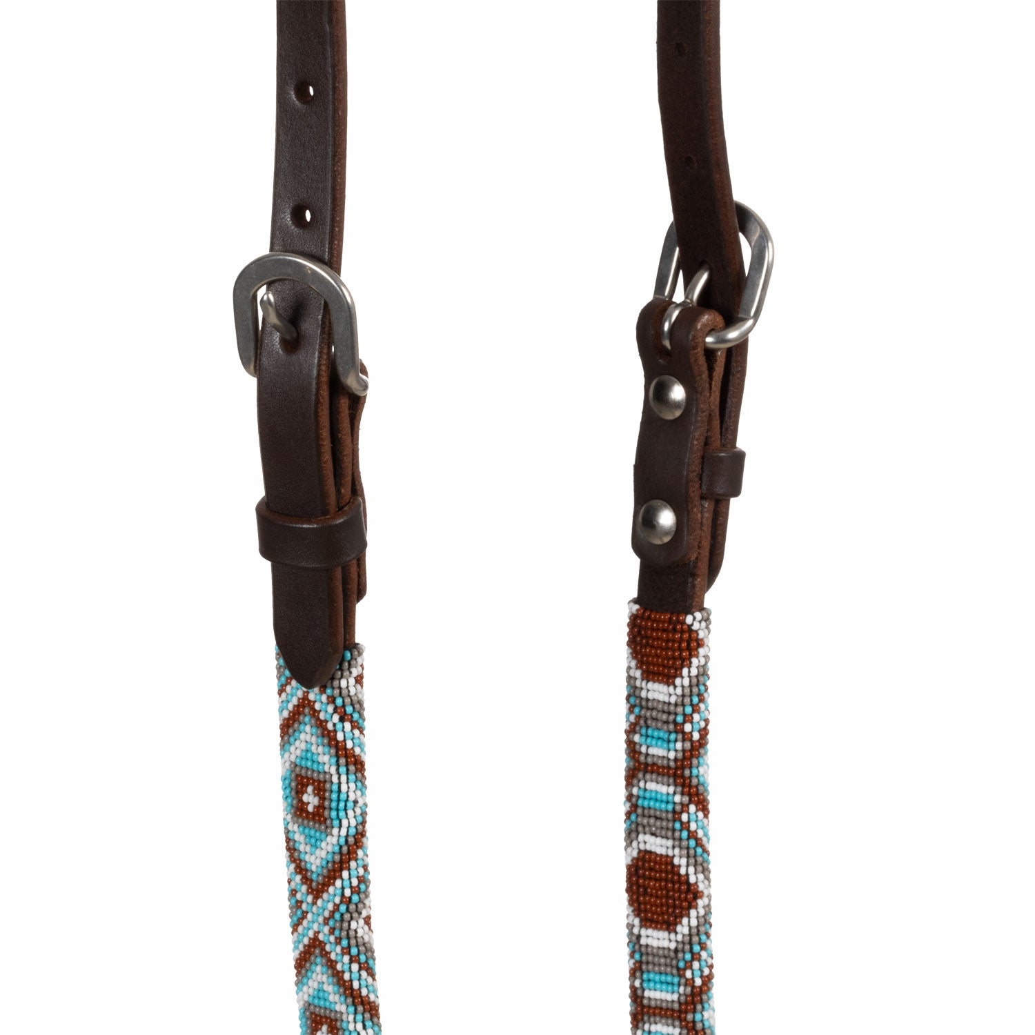 Pool's diamonds beaded oiled western one ear bridle