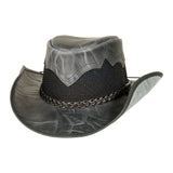 American hat makers Stampede | Cowhide Leather Cowboy Hat with Mesh Sides