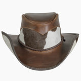 American hat makers Pinto | Leather Cowboy Hat with Calf Accents