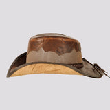 American hat makers Stampede | Cowhide Leather Cowboy Hat with Mesh Sides