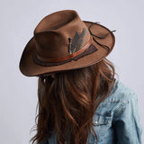 American hat makers Duke | Brown Felt Cowboy Hat
