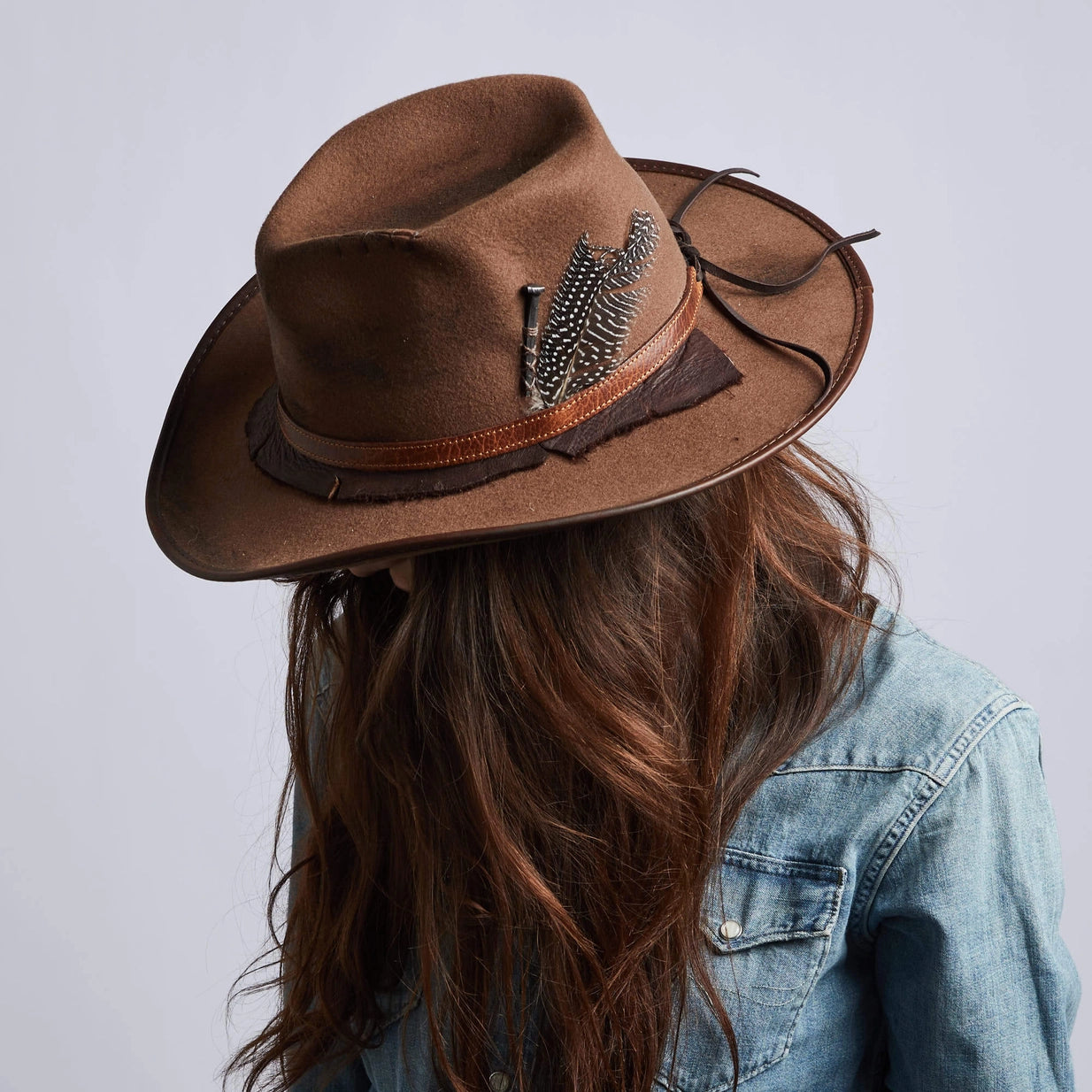 American hat makers Duke | Brown Felt Cowboy Hat