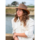 American hat makers Crusher | Crushable Leather Outback Hat