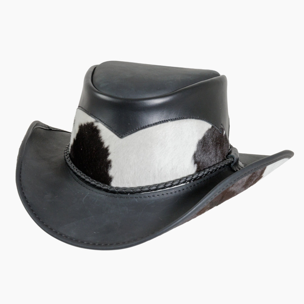 American hat makers Pinto | Leather Cowboy Hat with Calf Accents