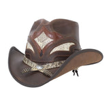 American hat makers Storm | Leather and Rattlesnake Cowboy Hat