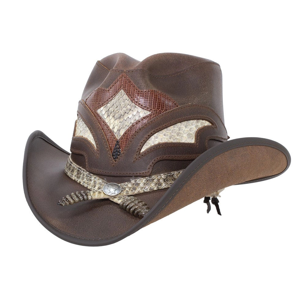 American hat makers Storm | Leather and Rattlesnake Cowboy Hat