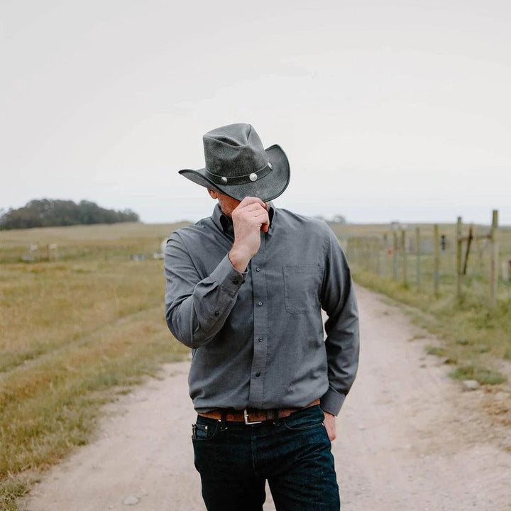 American hat makers Cyclone | Leather Cowboy Hat