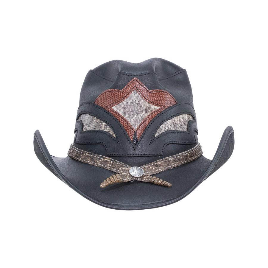 American hat makers Storm | Leather and Rattlesnake Cowboy Hat