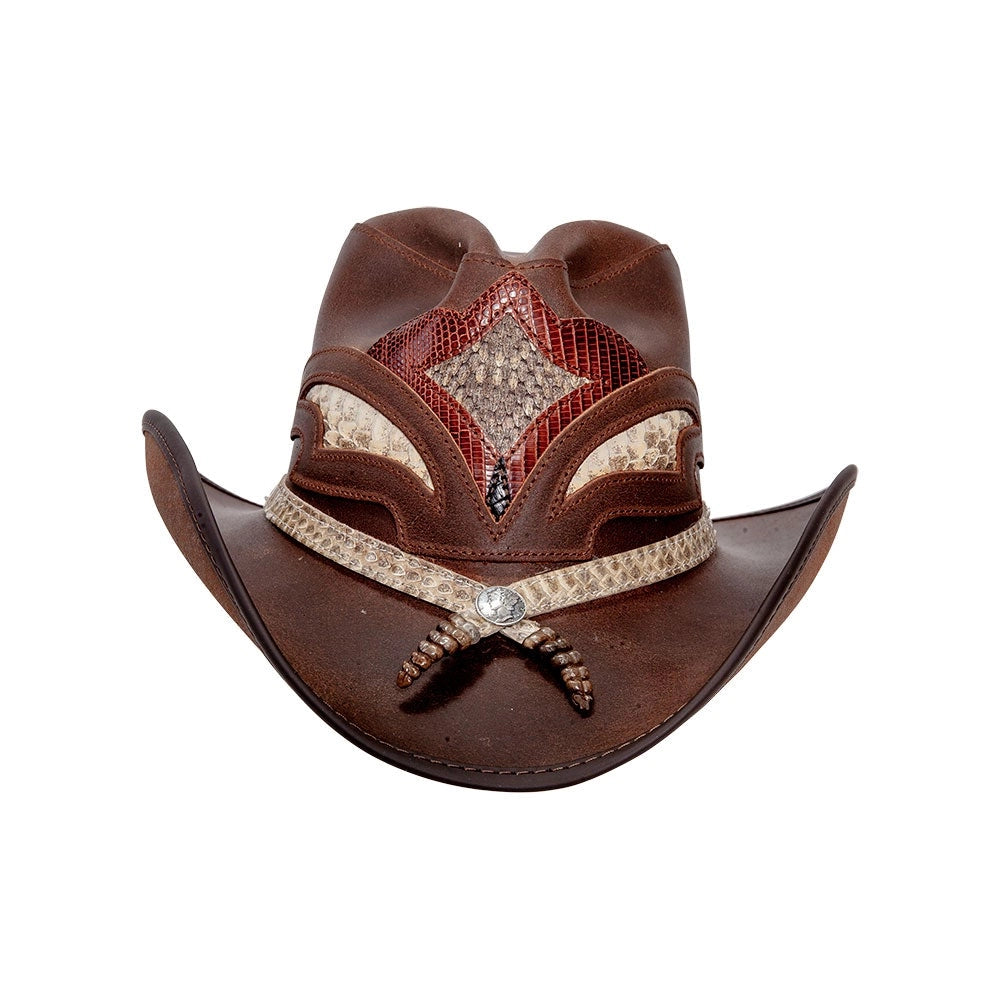 American hat makers Storm | Leather and Rattlesnake Cowboy Hat